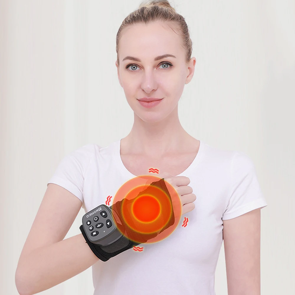 Smart Wrist Massager Hand Compression Air Massager Electric Heating Vibration Brace  And Hand Relief Treatments Device