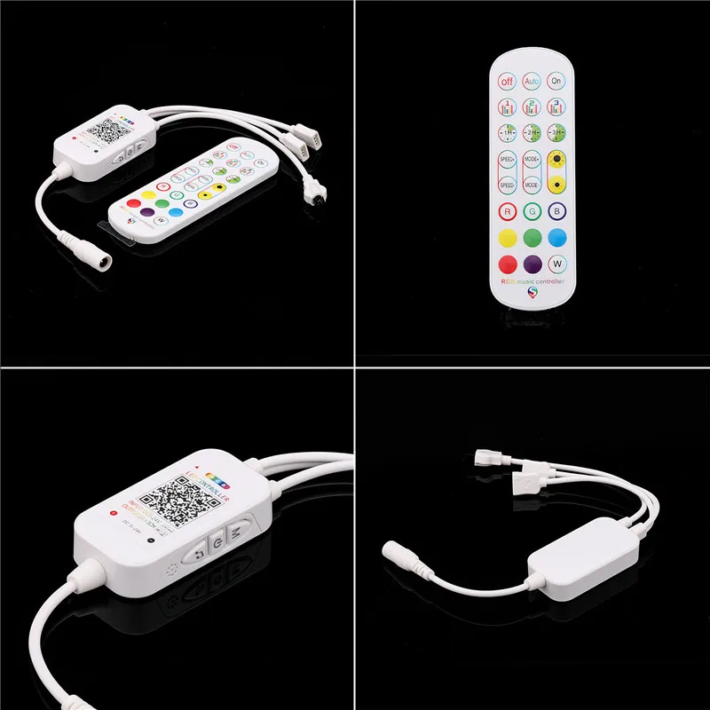 RGB Led Controller DC5-24V Bluetooth Music Voice Control 24 Keys 16 Million Colors With Timer Mode For 5050 2835 RGB Strip Light