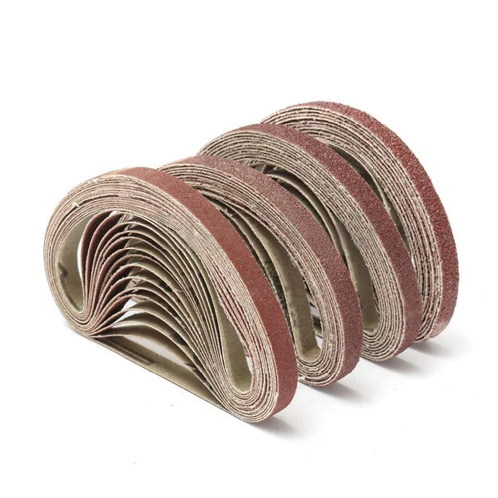 10pcs 80-1000 Grits Grinding Polishing Replacement Sanding Belt Grit Paper For Angle Grinder Machine 40x680mm