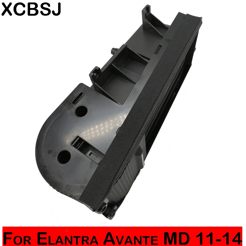 Push-pull lid drink cup holder central armrest storage box front console cup holder assembly For Hyundai Elantra Avante MD 11-14