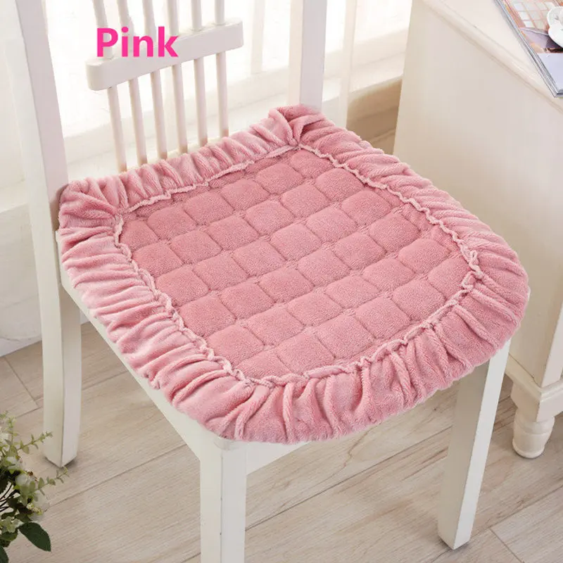 

Office Chair Sofa Cushion Dinning Stool Pad Soft Home Chair Cushion Computer Chair Seat Mat Square Solid Anti-slip Seat Cushions