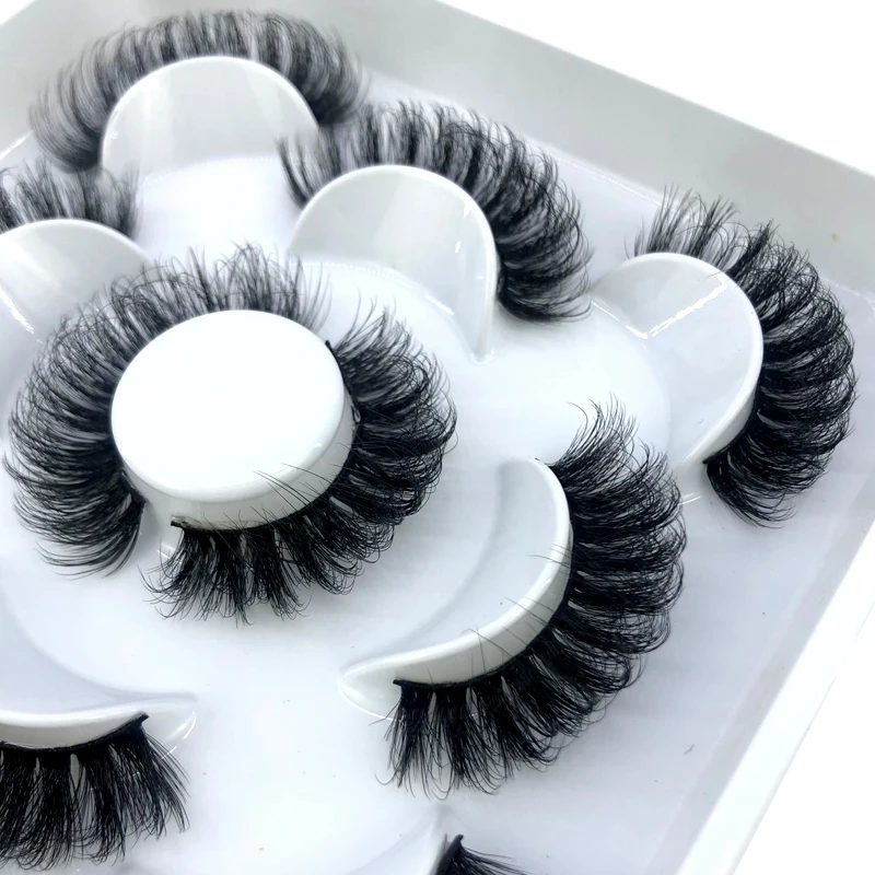 5 Paar flauschige Wimpern 8–25 mm 3D-Nerzwimpern lange dicke natürliche falsche Wimpern Großhandel Wimpern Anbieter Make-up Nerzwimpern – Detail 32