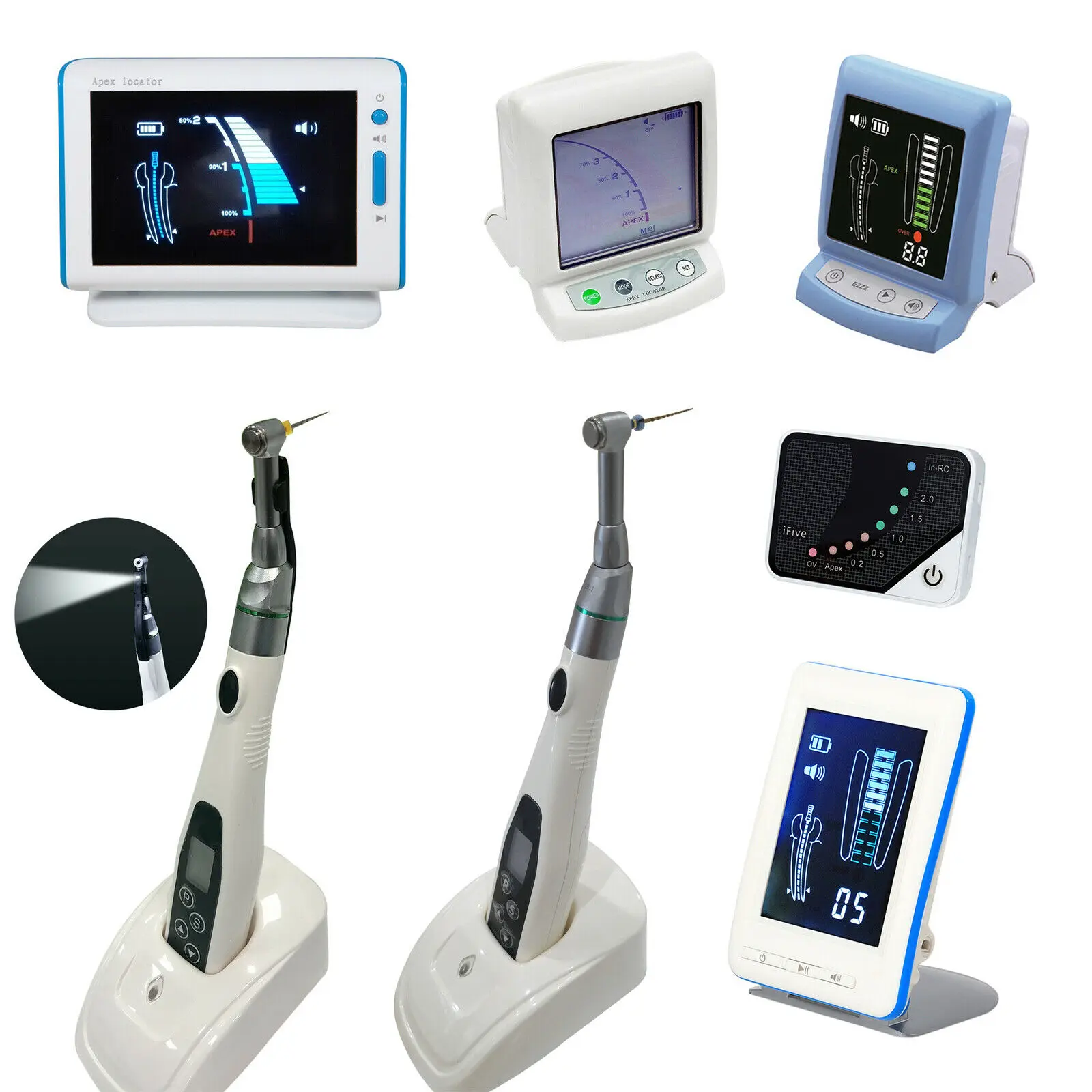 Dental Endodontic 16:1 LED Endo Motor Wireless/Apex Locator Root Canal Finder/Niti Files/Woodpex Fit DTE WOODPEX III LCD DPEX