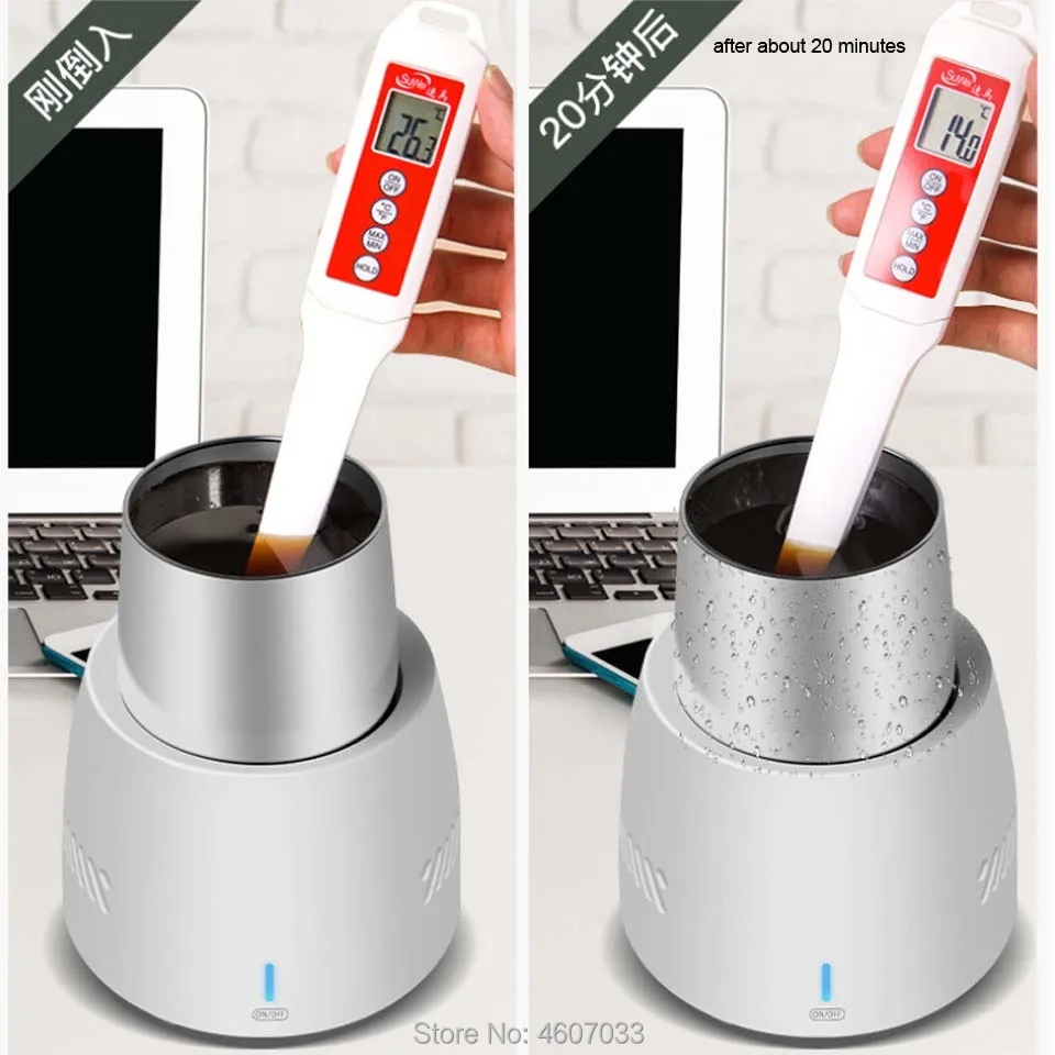 Mini Portable Refrigerator Electric Summer desktop Cooler Kettle Beer Cans Instant Cooling Cup Car Home Cooler Freezer Ice Box