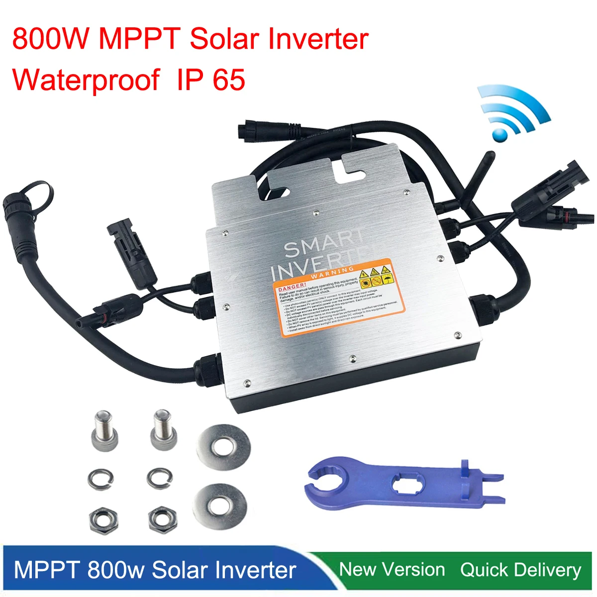 800W PV Solar On Grid Tie Micro Inverter MPPT Smart Microinverter Inversor 30V 36V DC 110V 220V AC For 400W 350W Solar Panel