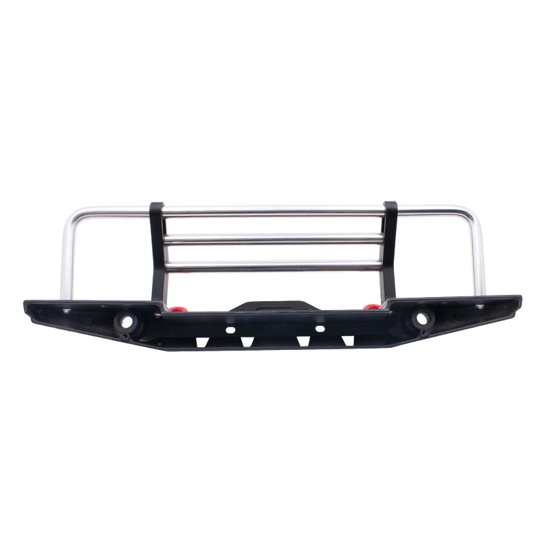 KYX Racing Alloy Front Bumper with LED Lights Upgrades Parts for 1/10 RC Crawler Car Axial SCX10 II 90046 Traxxas TRX-4 TRX4