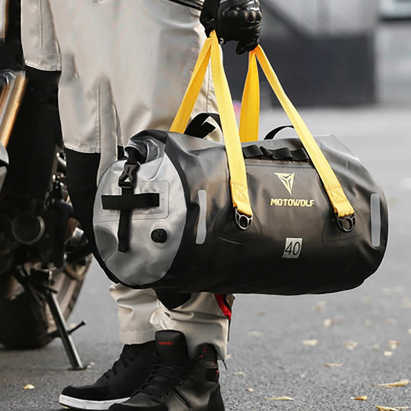 Bolsas traseras impermeables para asiento trasero de motocicleta, paquete Universal de equipaje de viaje para BMW, 3 colores, 40L, 66L, 90L