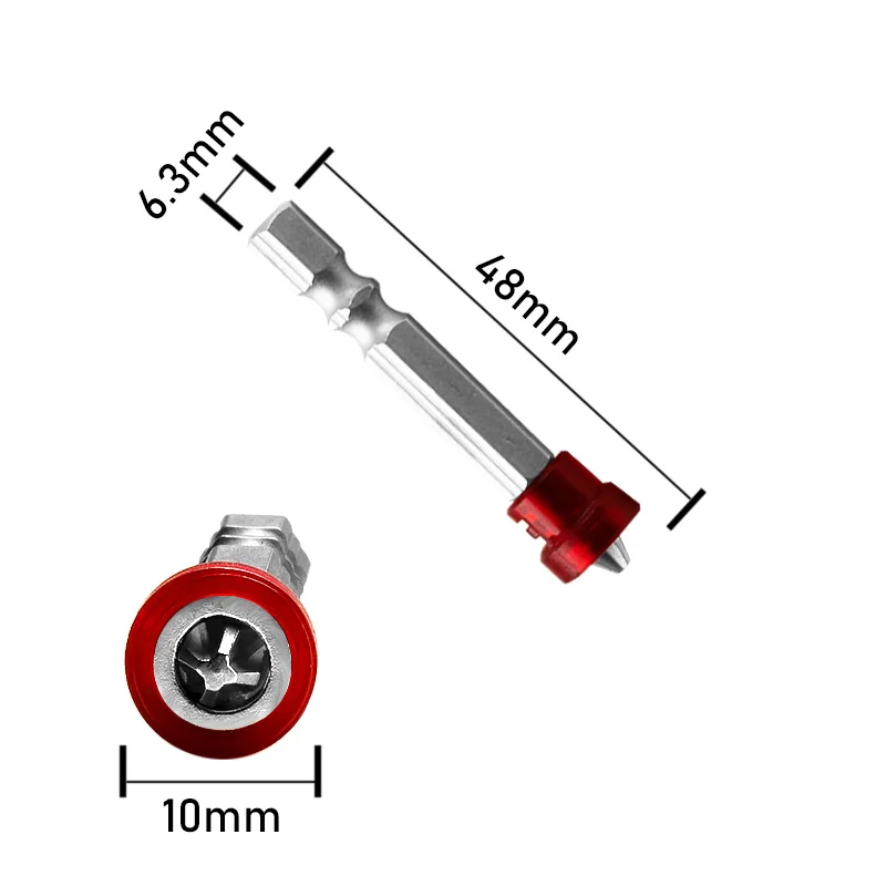 1Pcs Magnetic Screwdriver Bit Cross-head PH2 Magnetic Screwdriver Bits 1/4 Inch Hex Shank Electric Screwdriver Bit