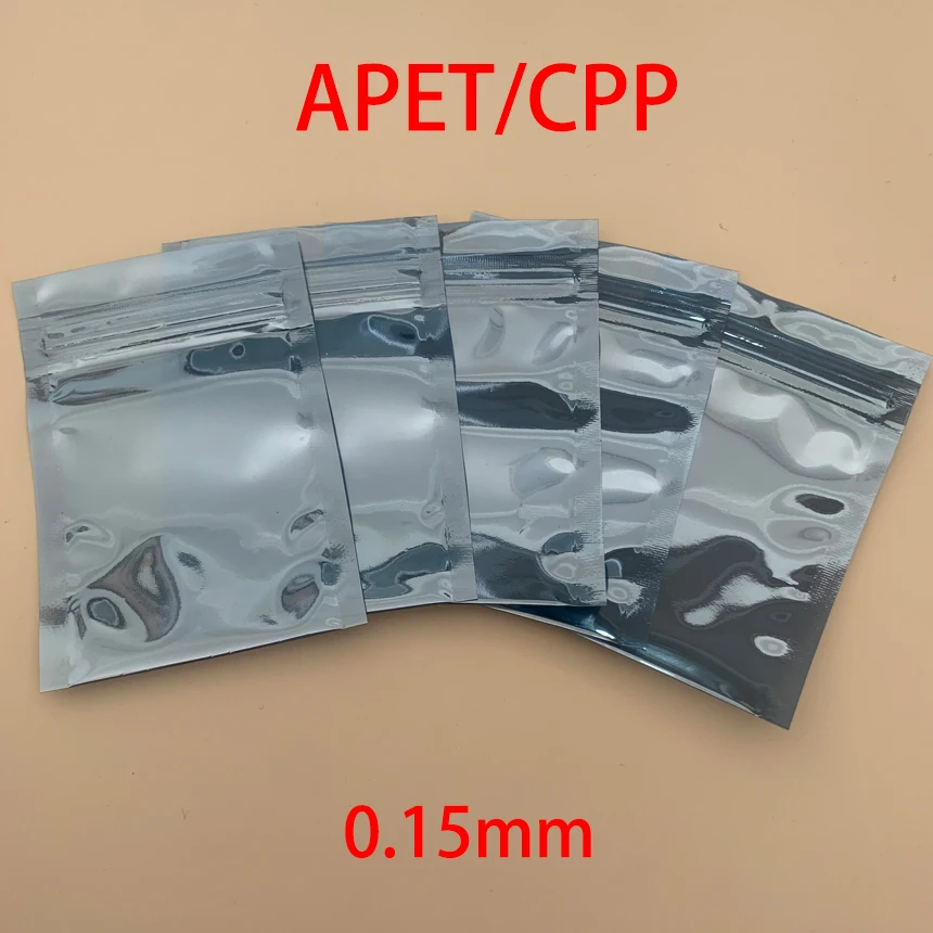 

15*20 см 15x20 см 17*23 см 17x23 см 18*26 см 18x26 APET CPP само уплотнение ZipLock молния Замок полупрозрачный ESD Антистатический мешок для хранения