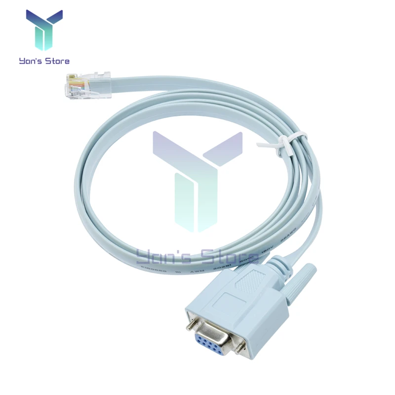 1.5M Nữ Mạng Cáp Cisco Tay Cầm RJ45 Để Rs232 DB9 COM Cổng Nối Tiếp