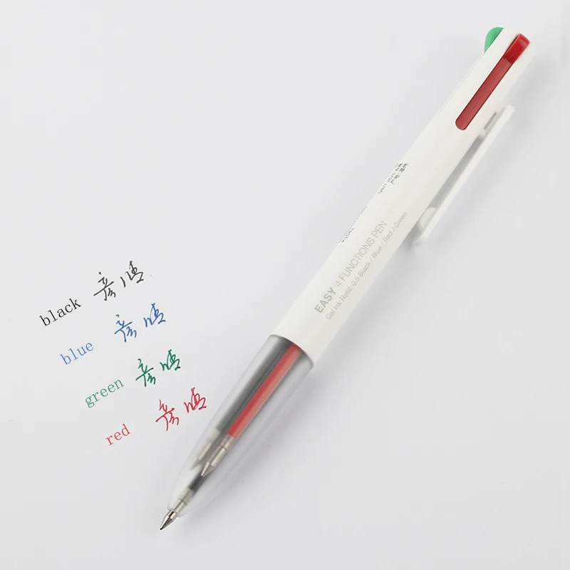 Youpin KACO EINFACH 4 In 1 Multifunktions Stifte 4 farben 0,5mm Schwarz Blau Rot Grün Refill Gel Stift Für büro Student