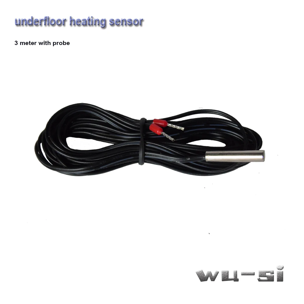 Floor heating sensor 3 meter cable with waterproof probe