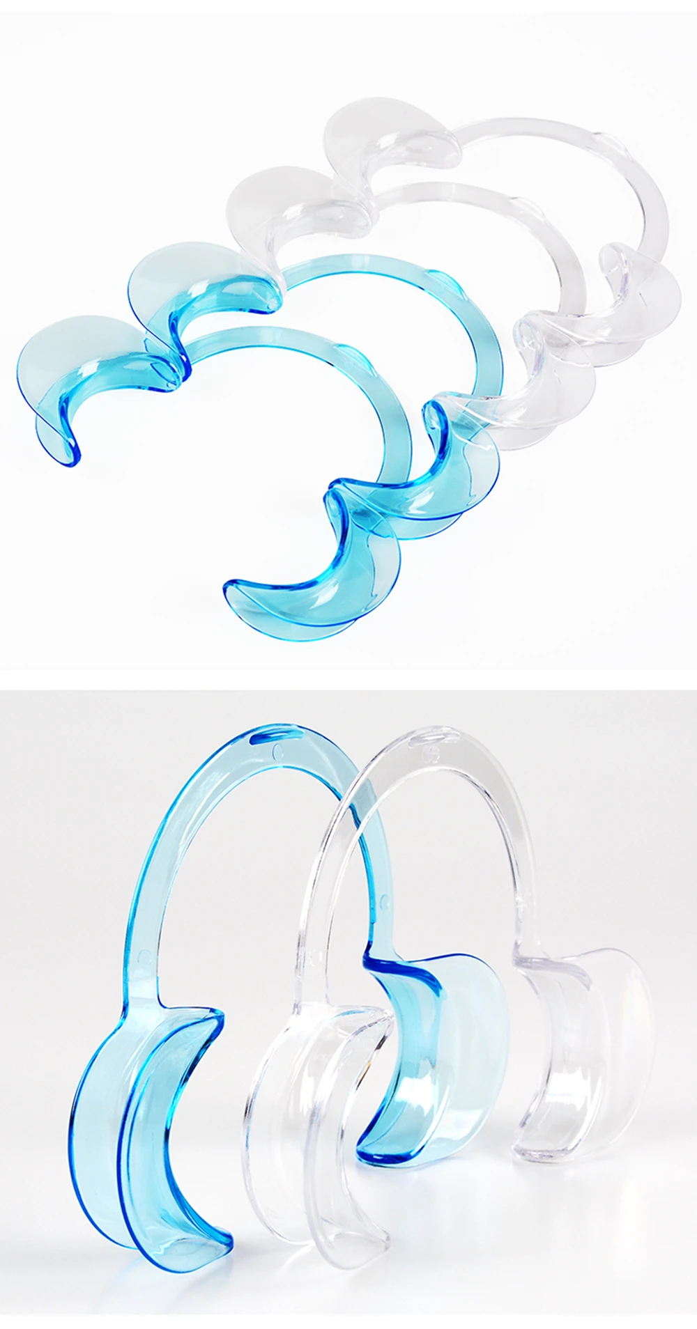 JNSUR 20 stücke Dental Mund Opener C Form Kieferorthopädische Zahnmedizin Werkzeug Intraorale Weiche Kunststoff Wange Lip Retractor Mund Expander – Detail 5