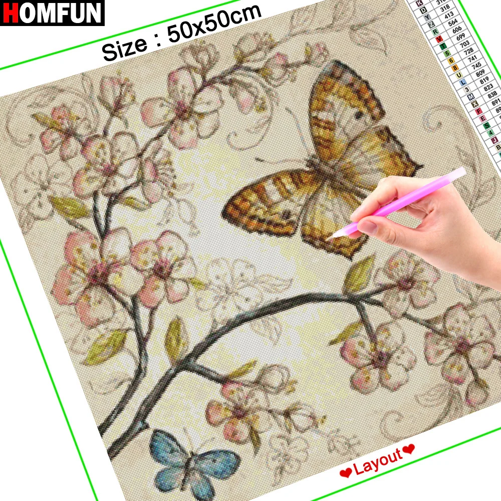 HOMFUN pittura diamante 5d fai-da-te \