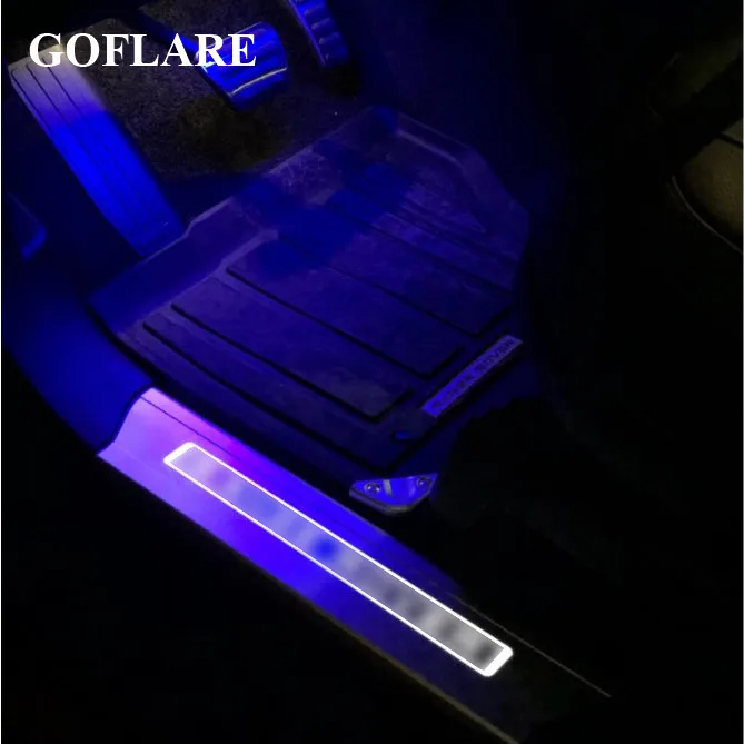 For Range Rover Vogue L405 Range Rove Sport L494 2013-2022 led light foot side door sill illuminated step scuff plate thresholds