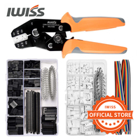 IWISS SN-01BM Crimping Tool Kit Crimper Plier with 2.54mm Dupont Connectors 2.54mm JST-XH Connectors for AWG 28-20 (0.08-0.5mm²)