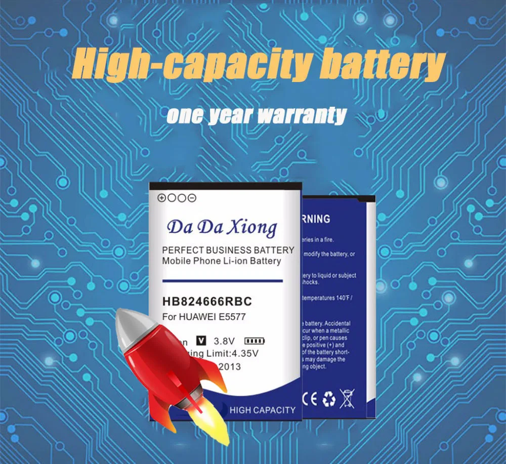 DaDaXiong 4700mAh HB824666RBC For Huawei E5577 Cell Phone Battery