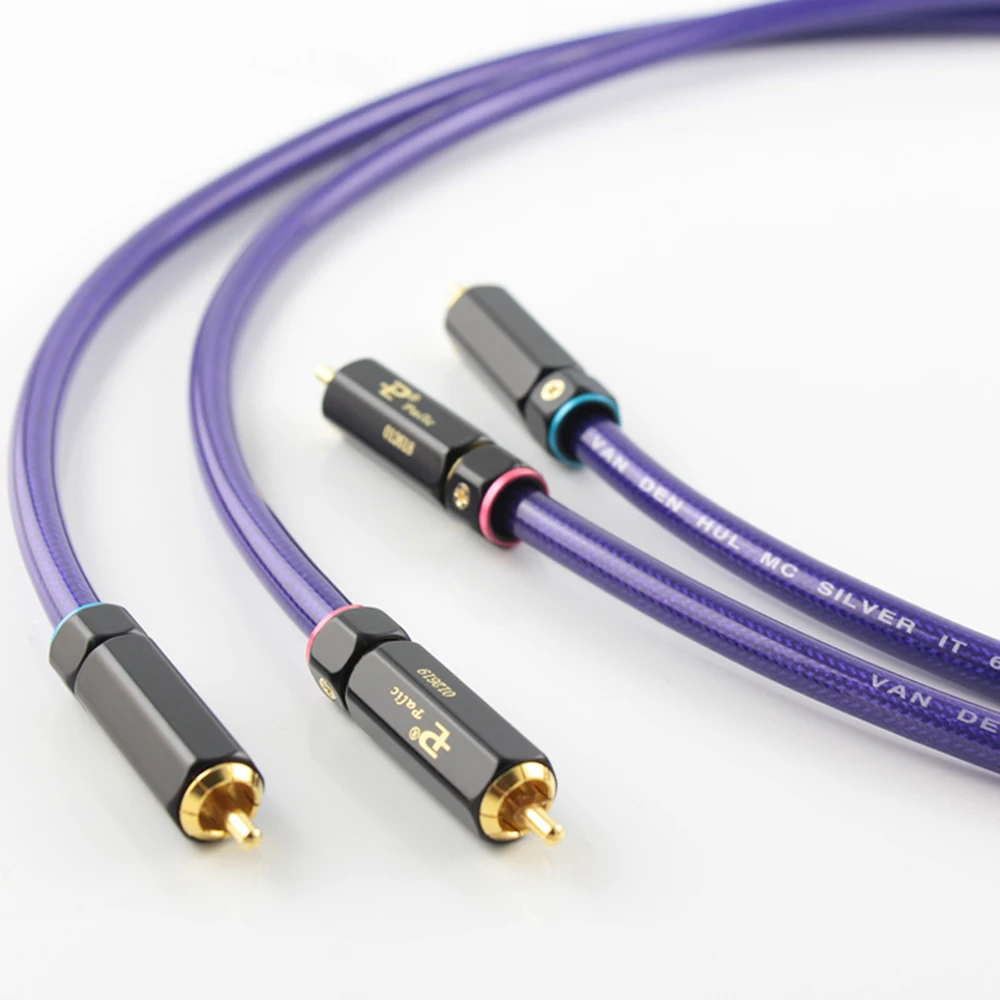 Wysokiej jakości audiokrast HI-End posrebrzany kabel RCA Hi-end wzmacniacz CD Interconnect 2RCA do 2RCA męski kabel Audio