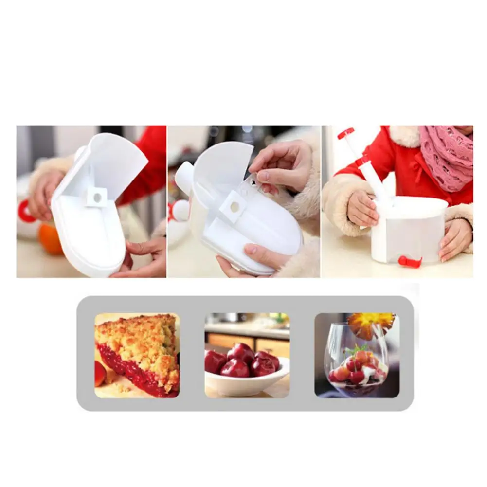 Cheery Pitter Cherries Seed Extraction Machine Core Seed Remover Fruit Stone Extractor Home Kitchen Cherry Cleaning Fruit Tool