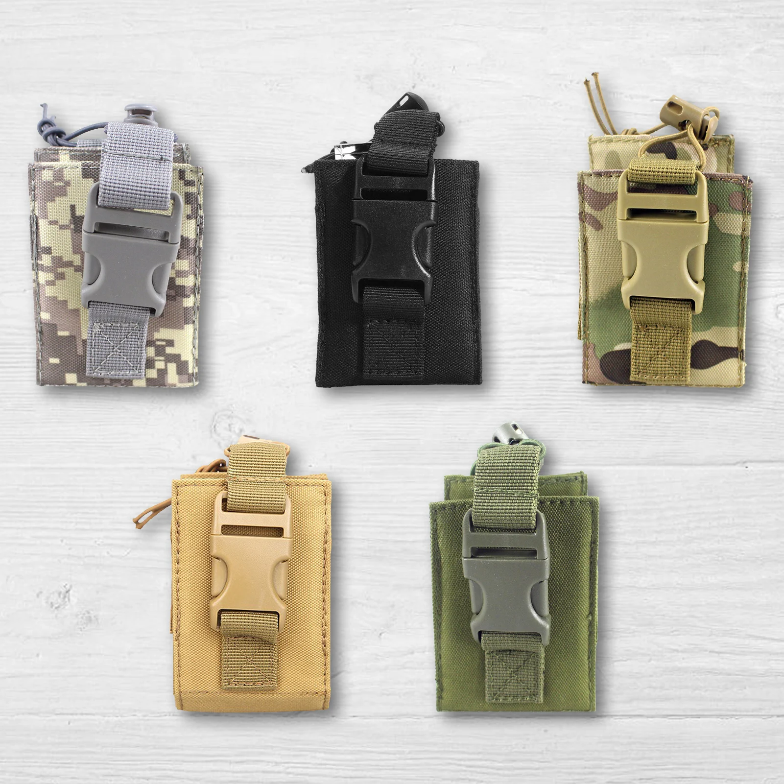 Outdoor Sports Tool Bag Tactical Walkie Talkie Bag Wireless Calling Machine Bag Multifunctional Military Fan Accessory Pocket