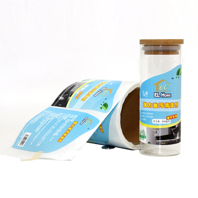 Reel Self-Adhesive Custom Waterproof PVC Bottle Labeling Roll Automatic Labeling Machine Printing Labels