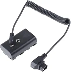FOTGA Power Adapter D-tap Connector to NP-F Dummy Battery Replacement of NP-F960 /750/770/970 to Power Camera Field Monitor LED