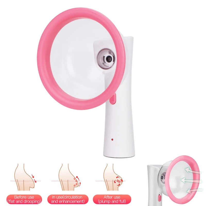 

Electric Breast Enlargement Pump Suction Machine Vacuum Therapy Chest Massager 2 Sizes Cup Cuppig Device Breast Massage Beauty