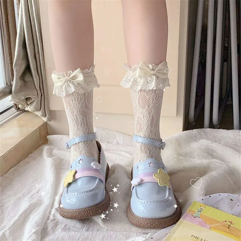 Sweet Girls Star Buckle Female Kawaii Tea Party Japanese Cute Women Harujuku Jk Uniform Platform Feminine Anime Lolita Shoes