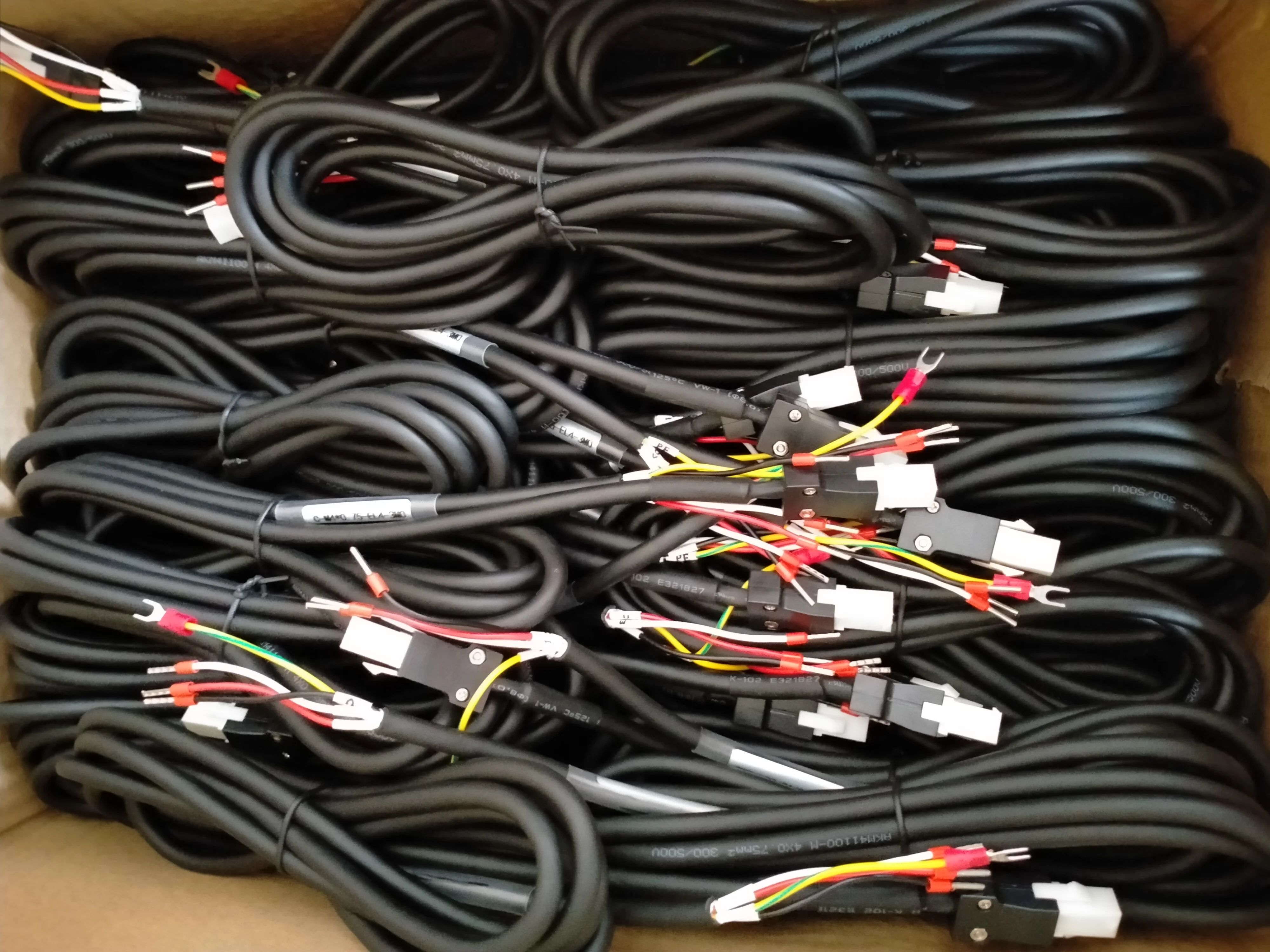 2 Set  of 5m /10m /15m Power cable & encoder cable for 2.39NM / 750W / 220V / 80MM AC Servo Motor & Drive Kit