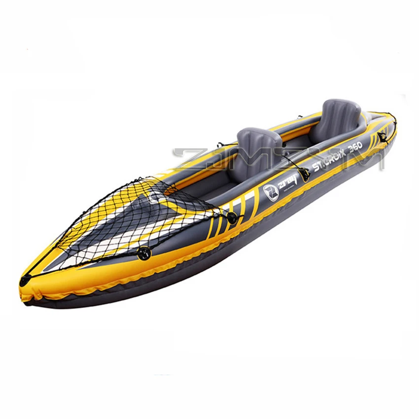 

Hot Sale Inflatable Kayak Canoe Boat Pvc Dinghy Raft PVC Kayak DWF Floor Deck For Professional Sport Touring 350*78*52cm