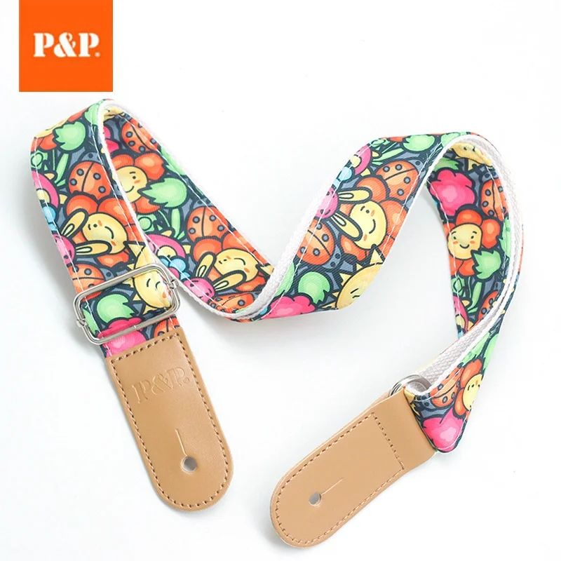 2023 Small Fresh Cartoon Ukulele Strap, Musical Instrument Accessories, Foreign Trade, Explosion Model