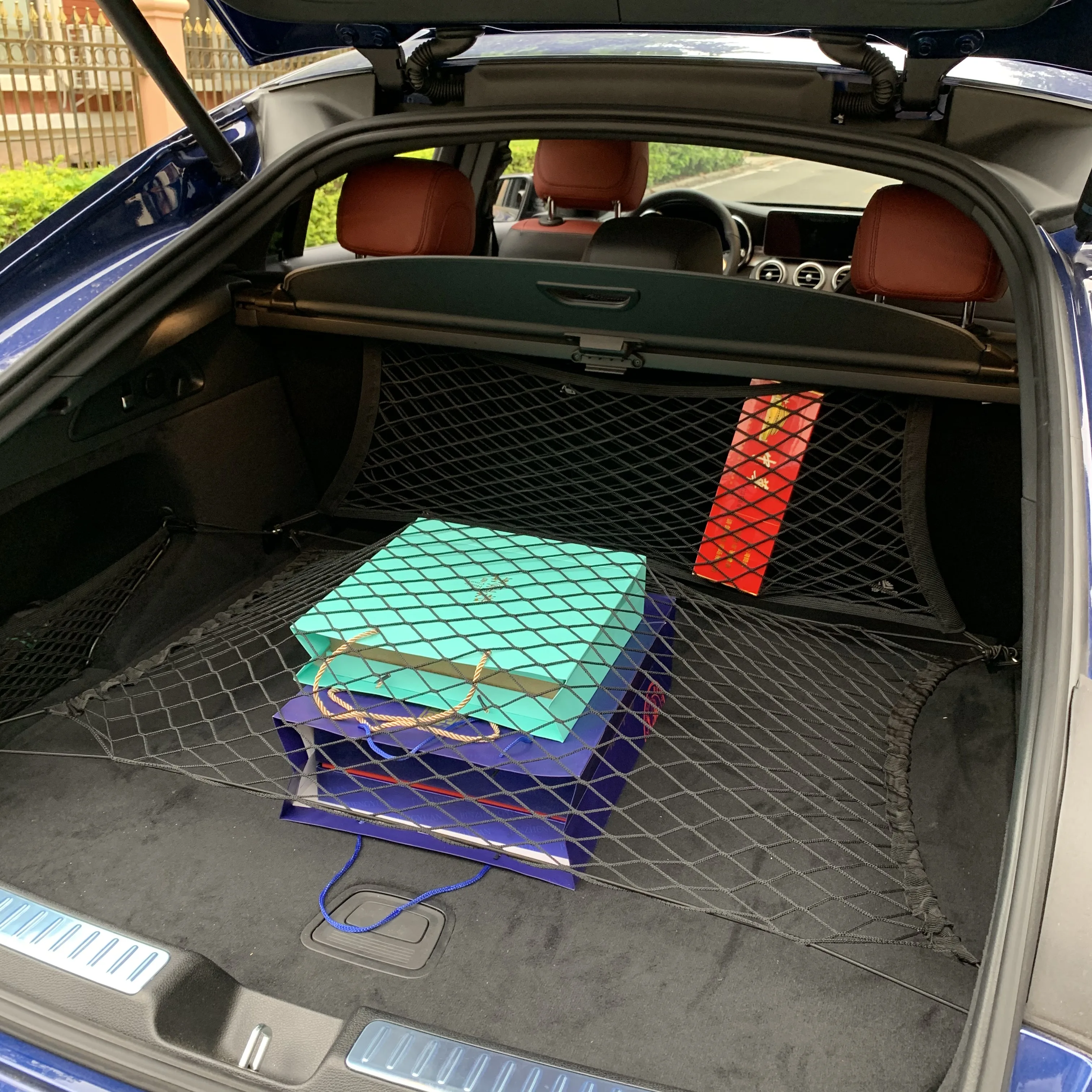 Car Rear Cargo Trunk Storage Organizer Net For Tiguan Polo Passat CC Golf Teramont EOS Scirocco Sharan Fox Ameo Arteon C-Coupe images - 6