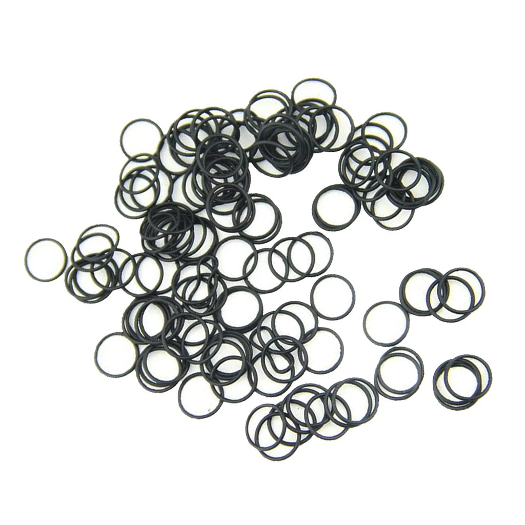 50 Pieces Trumpet Anti-Noise O Rings Trumpet Rubber Ring Muffler for Cornet Trumpet Instrument Replacement Accessory 12mm