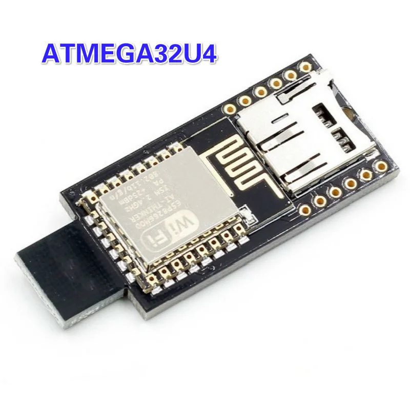 

CJMCU-3212 Virtual Keyboard Badusb ATMEGA32U4 WiFi ESP-8266 TF Storage Chip