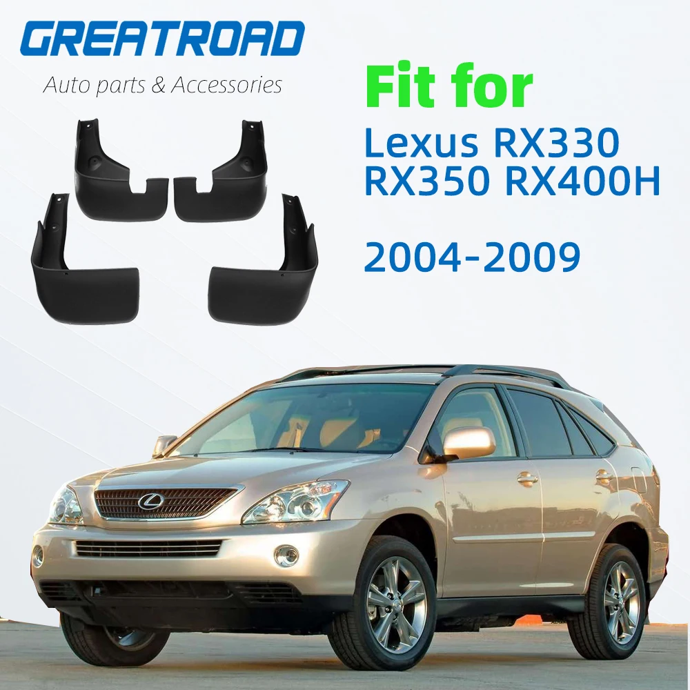 Front Rear Car Mud Flaps For Lexus RX330 RX350 RX400H 2004-2009 Mudflaps Mudguards Splash Guard for Fender Accessories