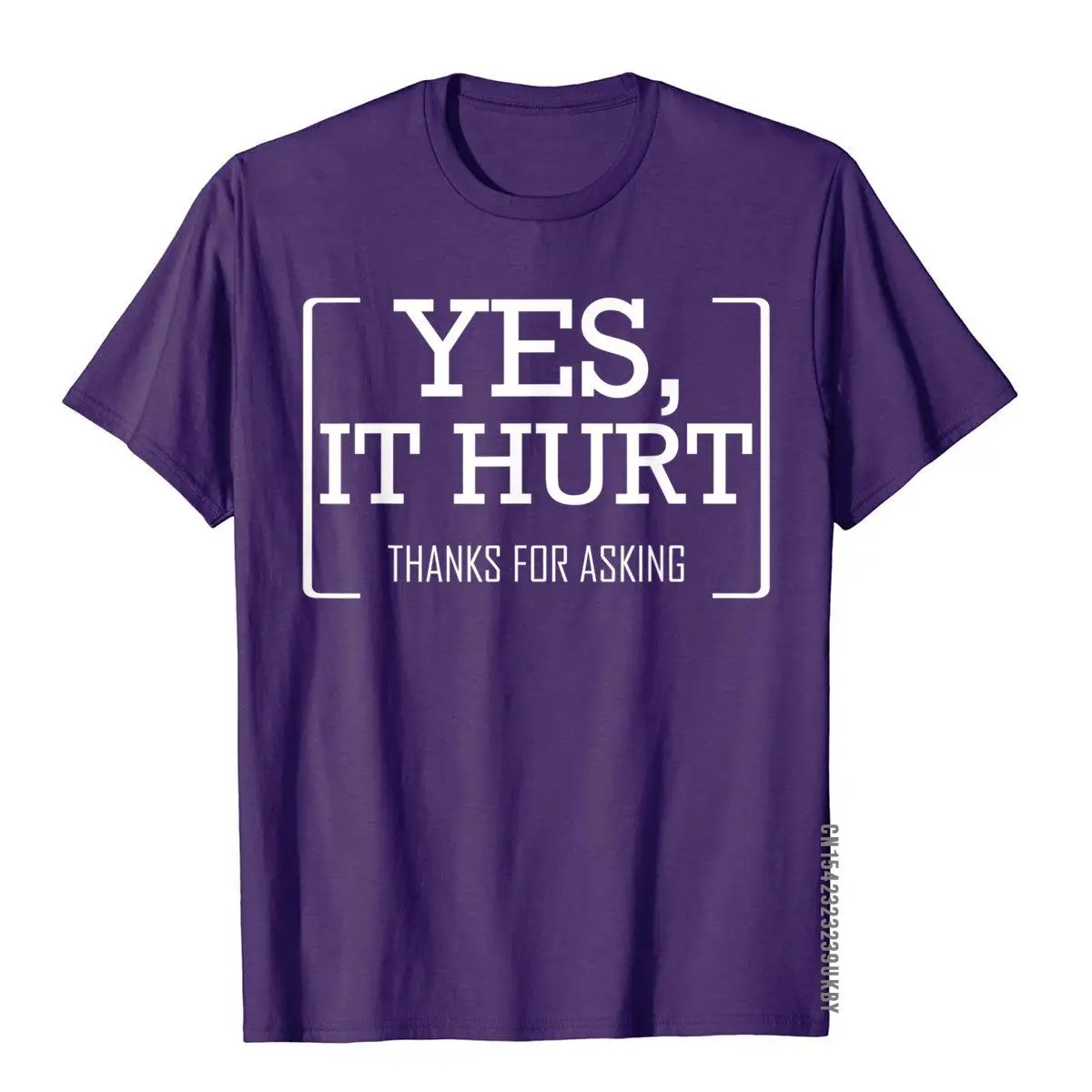 Yes It Hurt Thanks For Asking Funny Injury T-Shirt T Shirt For Men Hip Hop T Shirt 3D Style Cotton