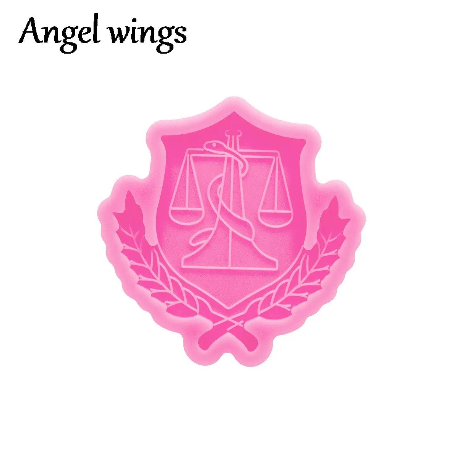 DY1224 Silicone Symbol of Social Service Police Badge/Firefighter Badge Molds, Keychain Crafts with Epoxy DIY Resin art Mold