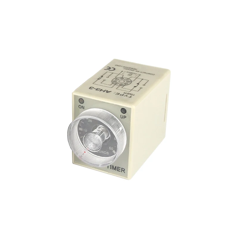 High Quality AH3-3 AC 220V 30S Power On Delay Timer 8 Contacts Pointer Type Time Relay