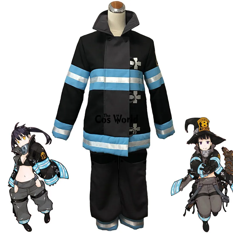 Enen no Shouboutai Tamaki Kotatsu Shinra Kusakabe Takehisa Hinawa Firefighter Uniform Anime Cosplay Costumes