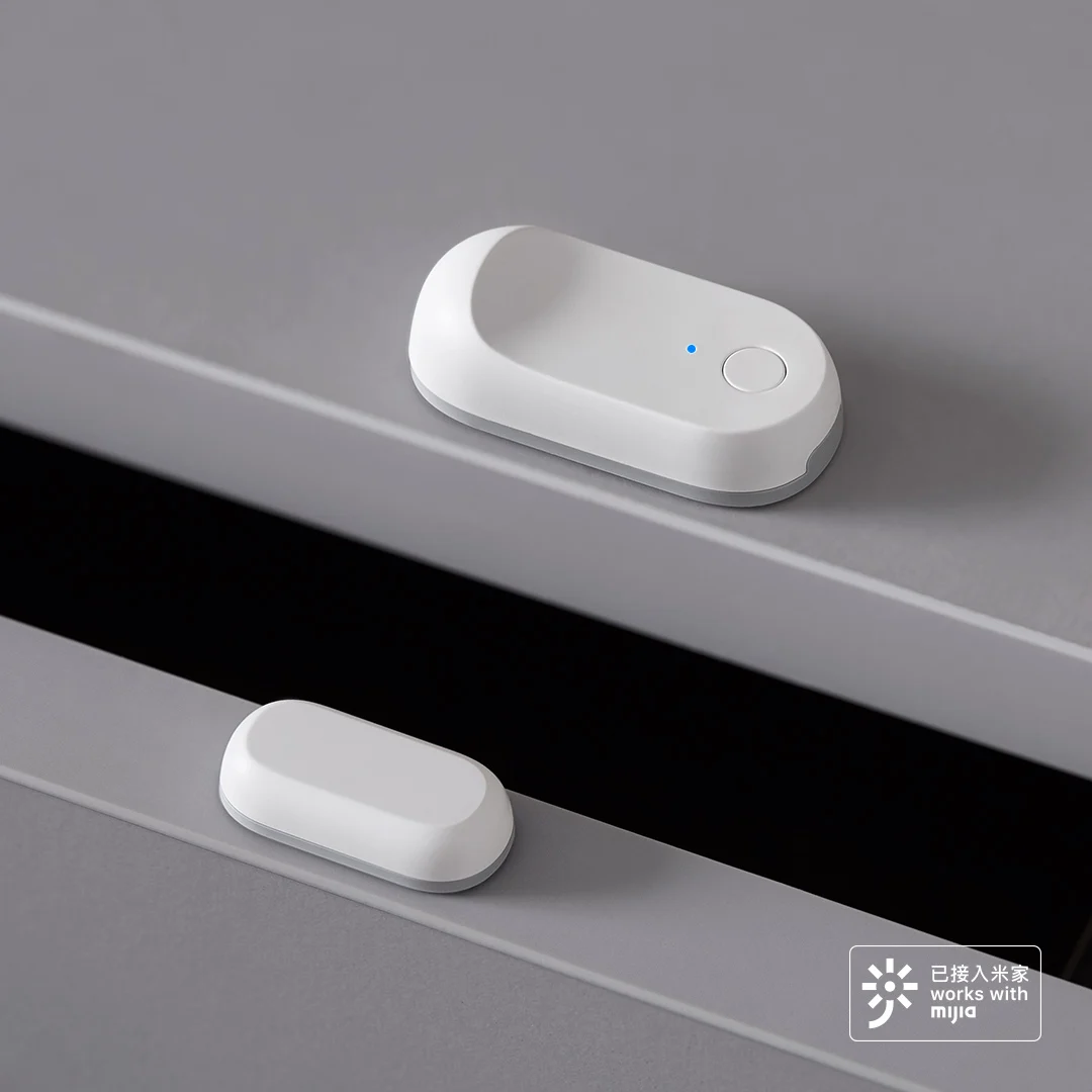 Qingping Sensor Pintu Jendela Bluetooth 5.0 MESH Connect Keselamatan Pencuri Alarm Detektor Bekerja untuk Aplikasi Mihome