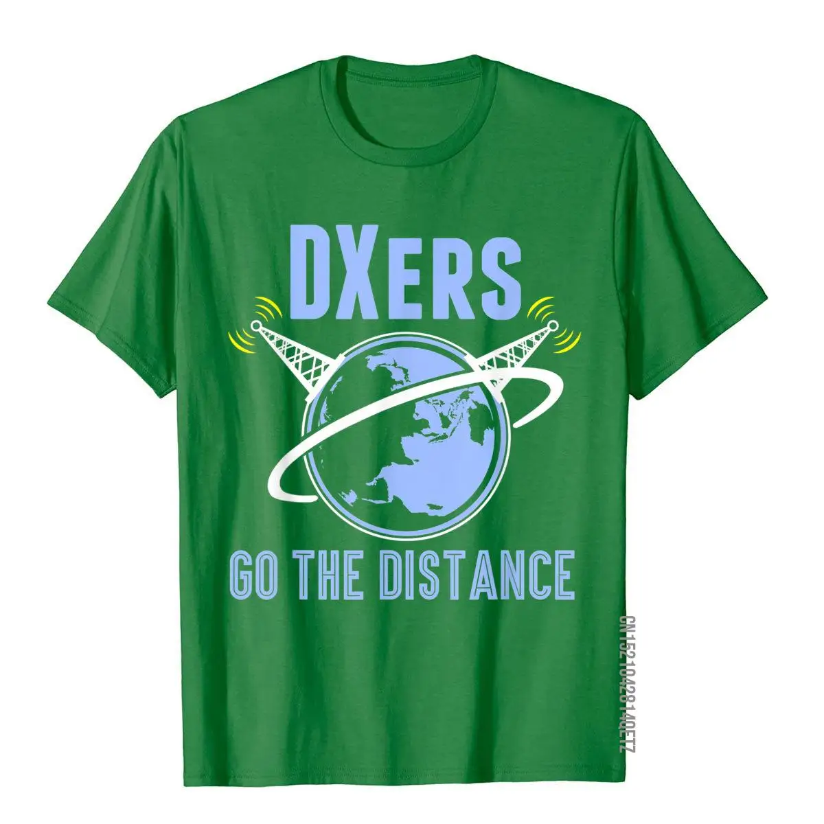 DXers Go The Distance Funny Ham Radio T-Shirt Tops Shirts Newest Customized Cotton Mens Top T-Shirts Youthful