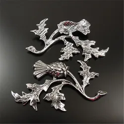 GraceAngie 20PCS Antiqued Style Tone Alloy THISTLE Pendants Charms Wave Winter Hot Sell Plant Flower Model Best Gift