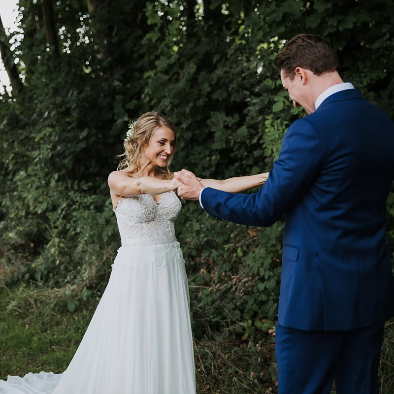 Robe De mariée longue en mousseline De soie, nouveau Style, avec Appliques en dentelle, Robe formelle pour femmes