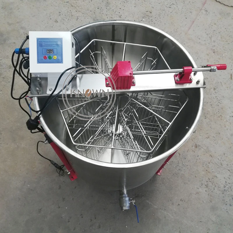 Three Use 6 Frames Electric Manual 12V Honey Extractor Beekeeping Extracting Machine for Remote Area