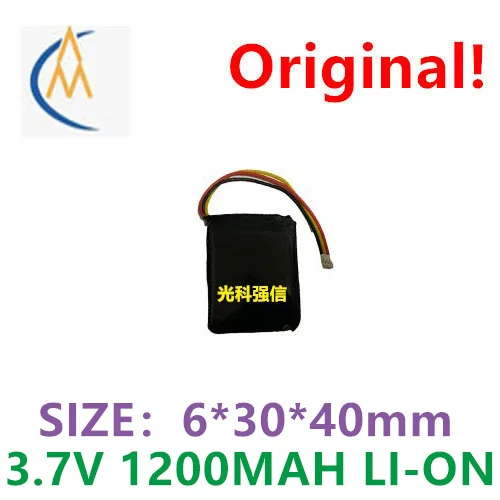 New full capacity 3.7V polymer 603040 1200mAh telephone three wire lithium rechargeable battery navigator toy circuit board