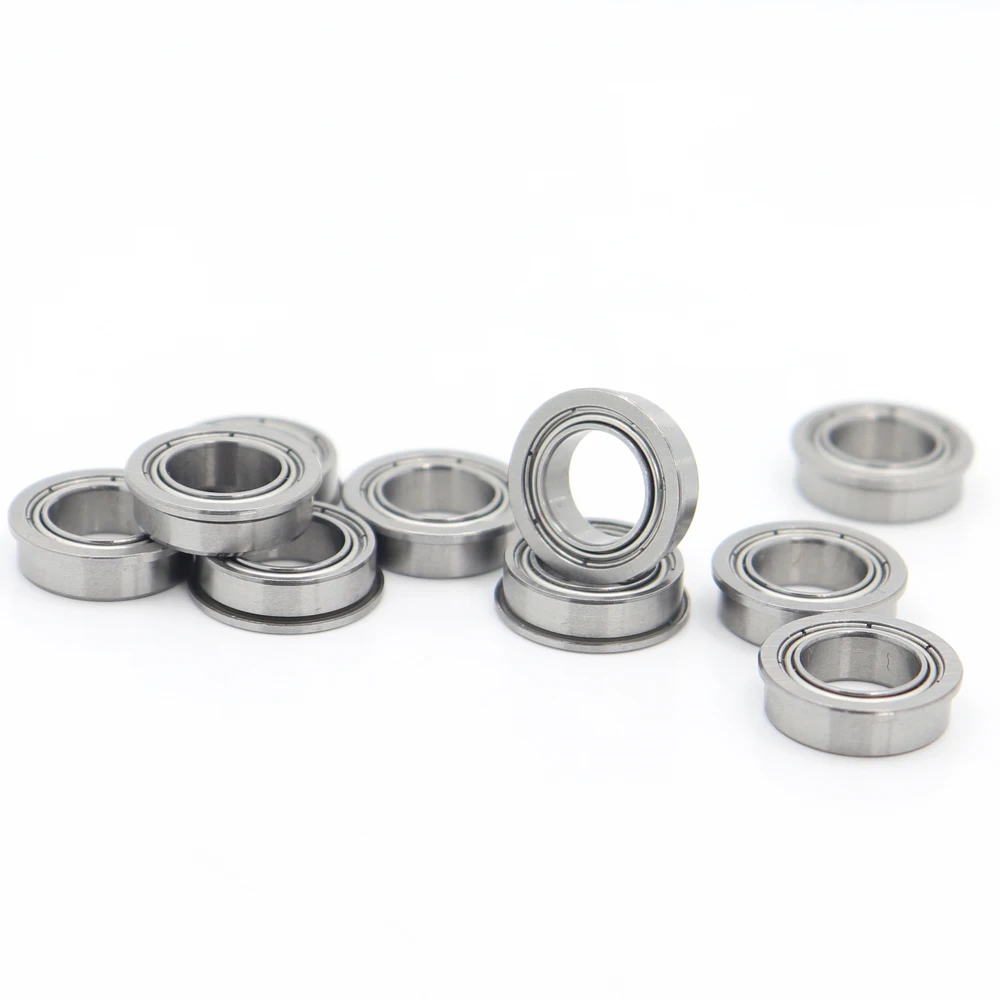 10PC FR4ZZ Stainless Steel Flange Bearing 6.35*15.87*4.97 mm Inch Flanged FR4 Z ZZ Ball Bearings