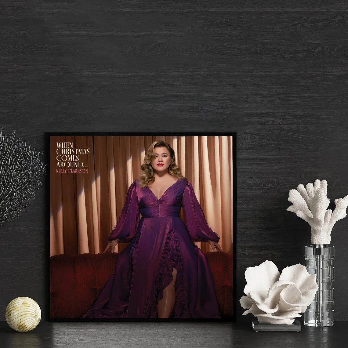 Kelly Clarkson When Christmas Comes Around Music Album Cover Poster Canvas Art Print Home Decoration Wall Painting (No Frame)