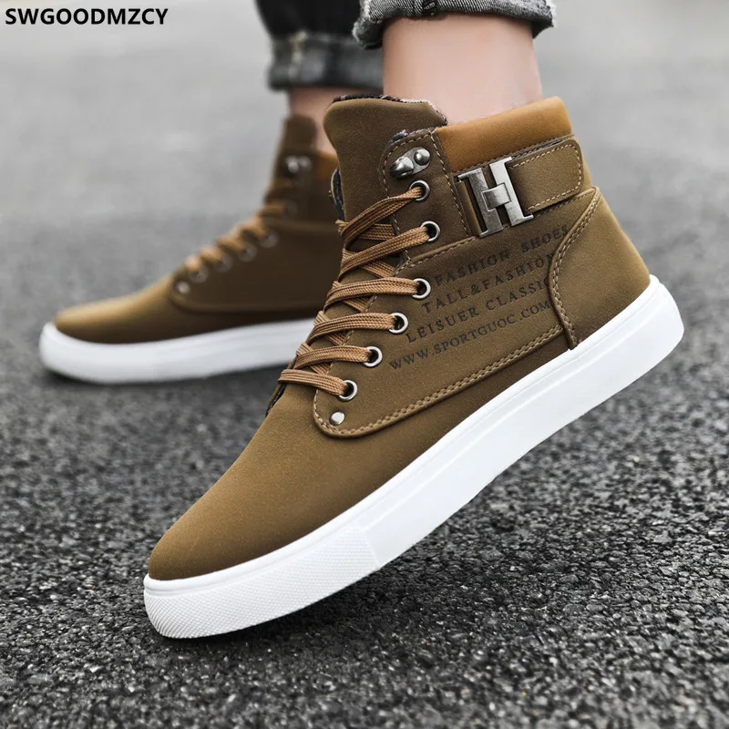 Black Vulcanize Shoes Fashion Sports Shoes for Men 2024 High Top Sneakers Men Shoes Casual кроссовки зимние мужские Zapatillas