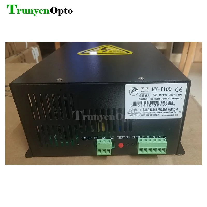 Источник питания для лазера HY T100, подходит для лазерной трубки 80 Вт, 100 Вт CO2