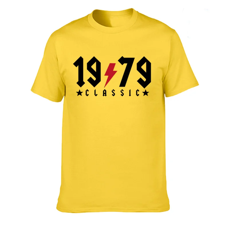 1979 T-shirts Fatherday gift Retro tshirt New Flash Design Vintage 1979 Classic 40 years old T shirts men dad 40nd birthday Man